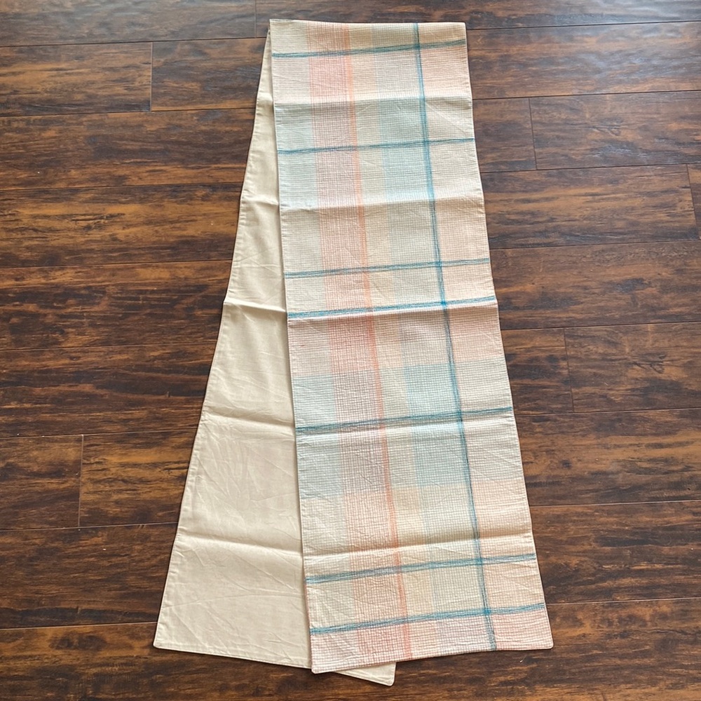 Crate & Barrel Plaid Rhoda Runner